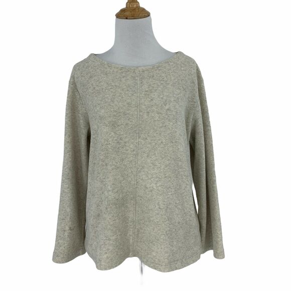 J. Jill Terry Sweater Womens MP Petite Medium Mid Split Long Sleeve Pullover - Picture 1 of 10